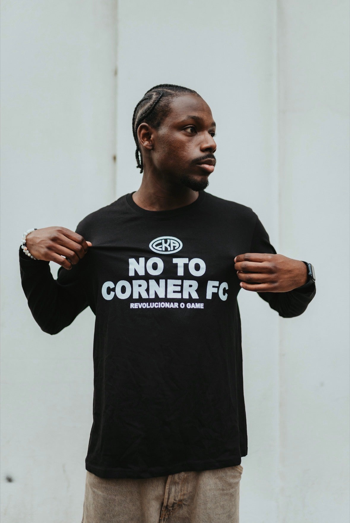 T-shirt à manches longues "NO TO CORNER FC"